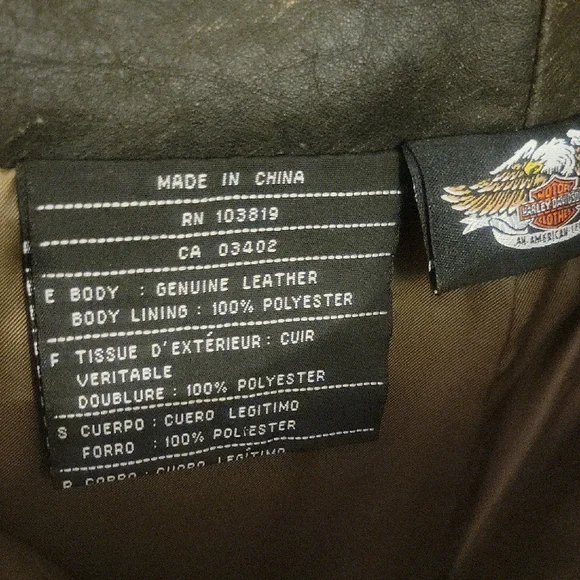 Harley-Davidson Leather Dark Brown Bootcut Pants - Picture 4 of 10